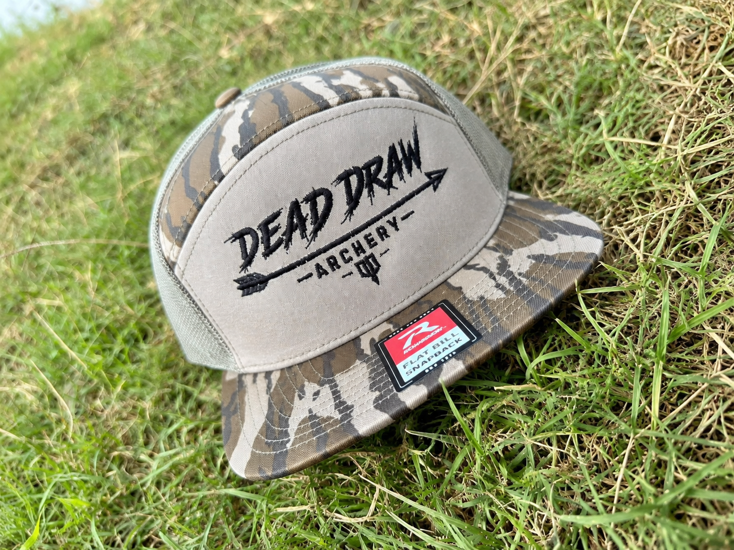Dead Draw Archery Bottomland Camo Richardson 168 Snapback Hat